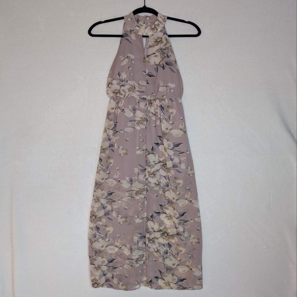 Sienna Sky Y2K Maxi Dress with Keyhole Neckline Size S